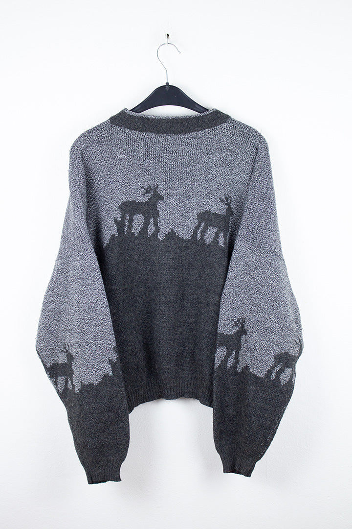 Alta Moda Strick Sweatshirt in Grau M