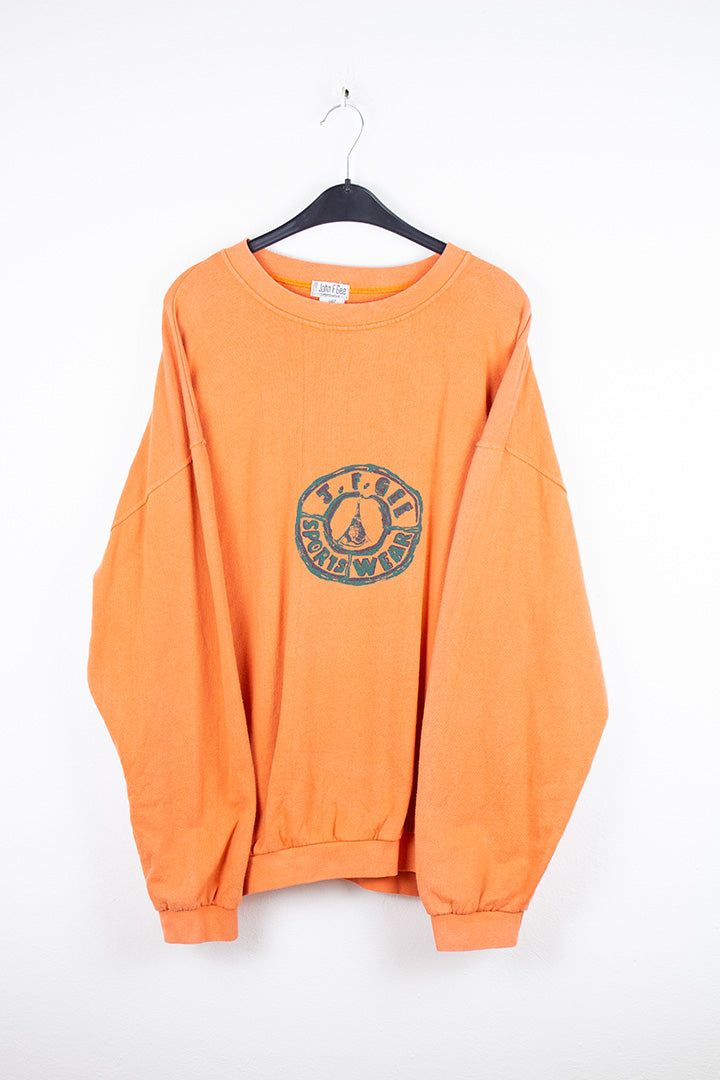 John F.Gee Sweatshirt in Orange XL