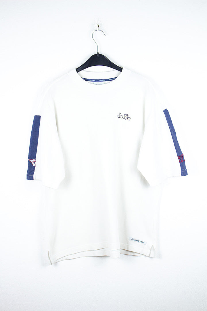 Diadora T-Shirt in Weiß L