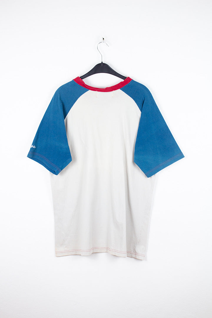 Australian T-Shirt in Blau und Weiß XL