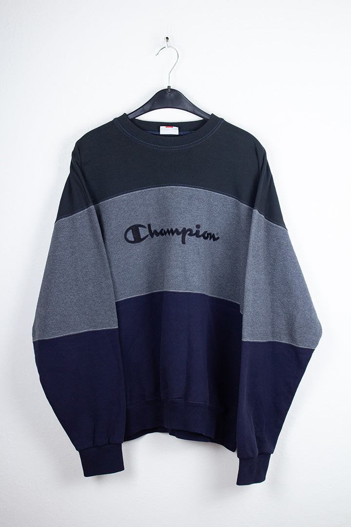 Champion Sweatshirt in Schwarz und Grau L-XL