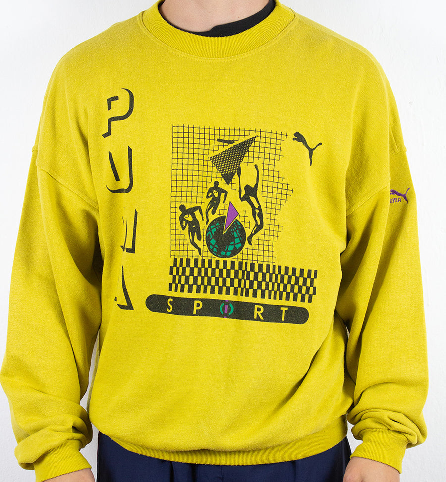 Puma Sweatshirt in Gelb L-XL