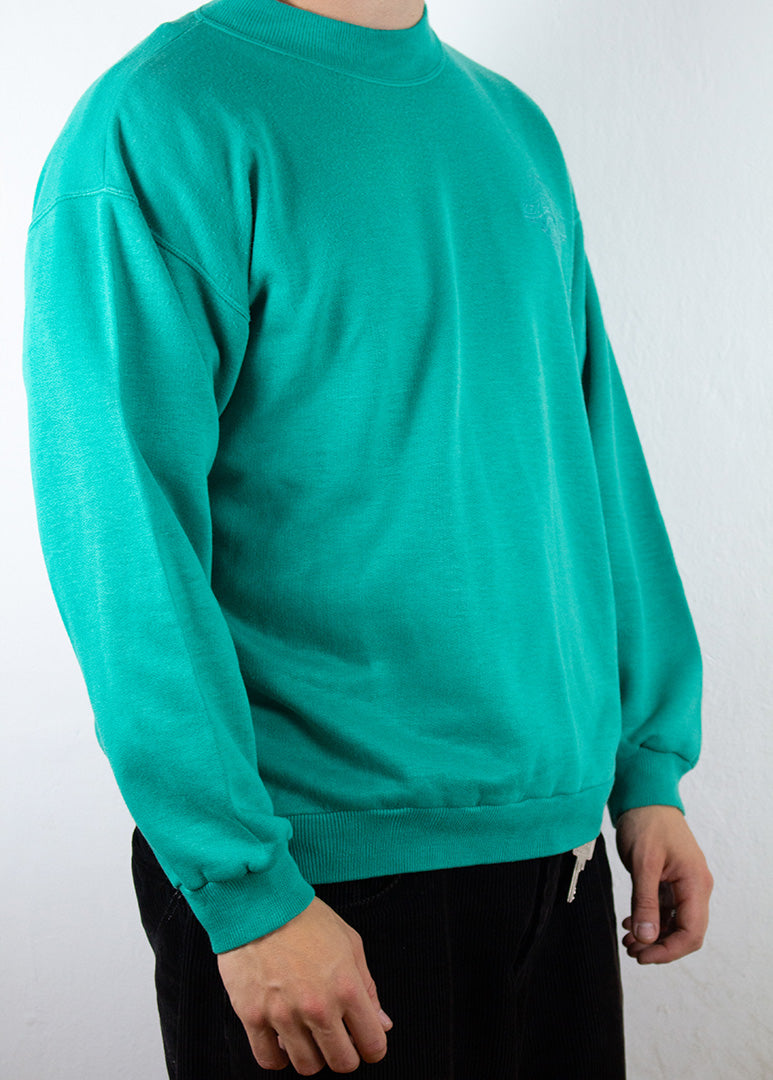 Sweatshirt in Türkis L