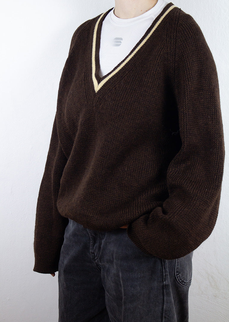 Strick Sweatshirt in Braun M