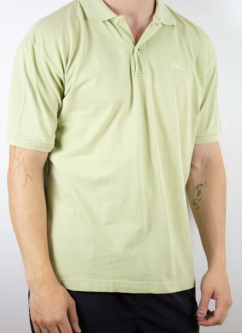 Kappa Poloshirt in Limetten Gelb XL