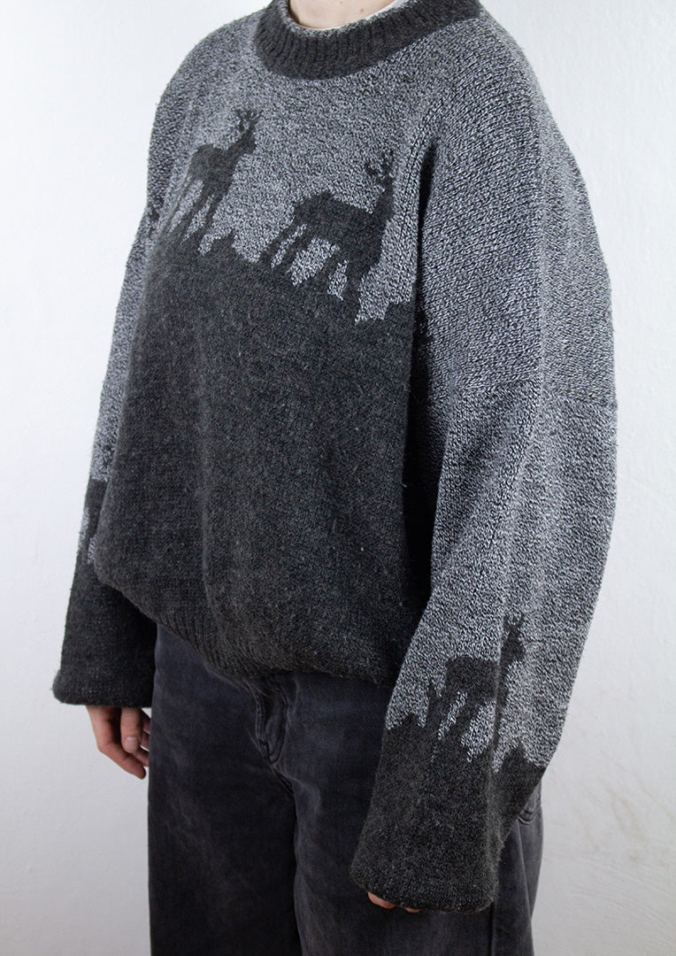 Alta Moda Strick Sweatshirt in Grau M