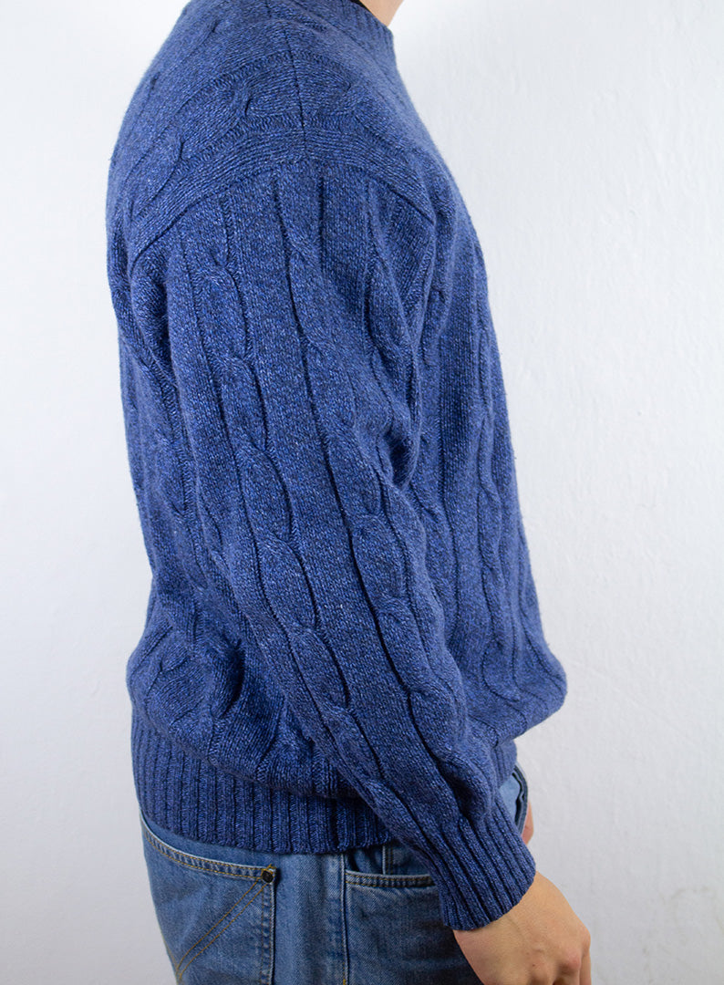 Fellini Strick Sweatshirt in Blau L