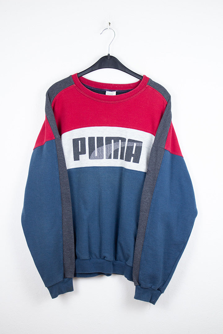 Puma Sweatshirt in Rot und Blau L