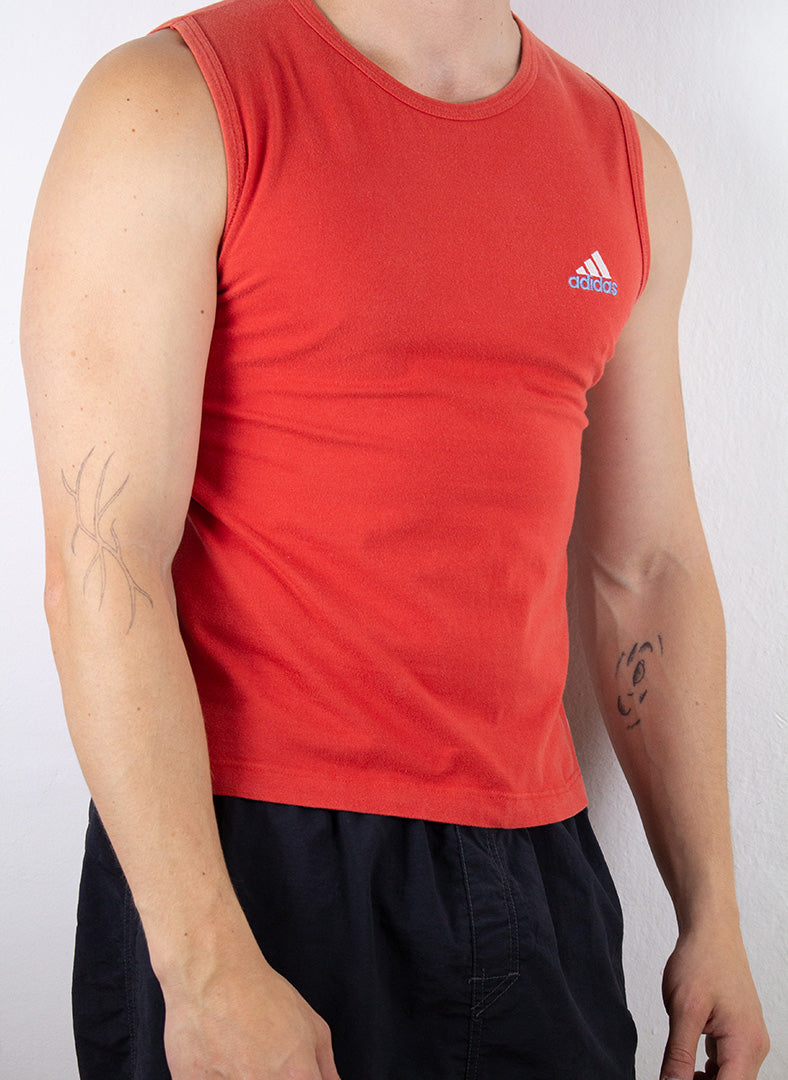 Adidas Tank Top in Rot S-M