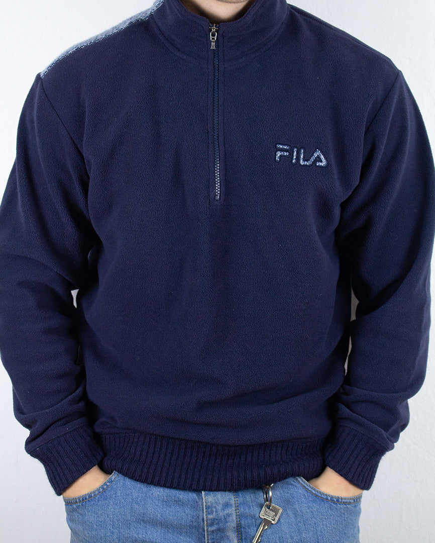 Fila Fleece Half-Zip in Dunkelblau L
