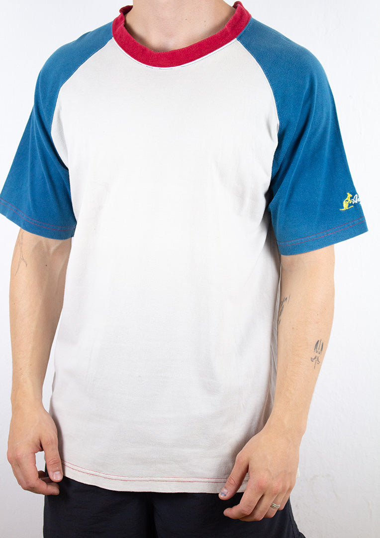 Australian T-Shirt in Blau und Weiß XL
