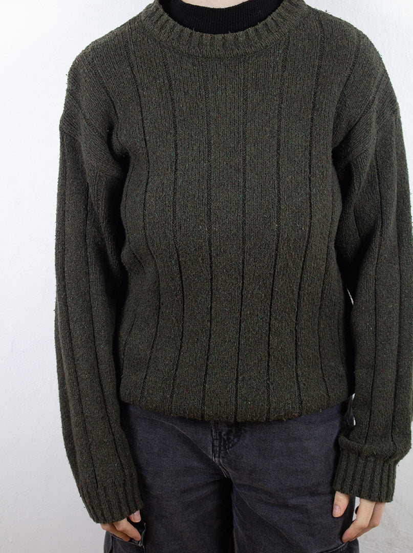 Malboro Strick Sweatshirt in Grün S-M