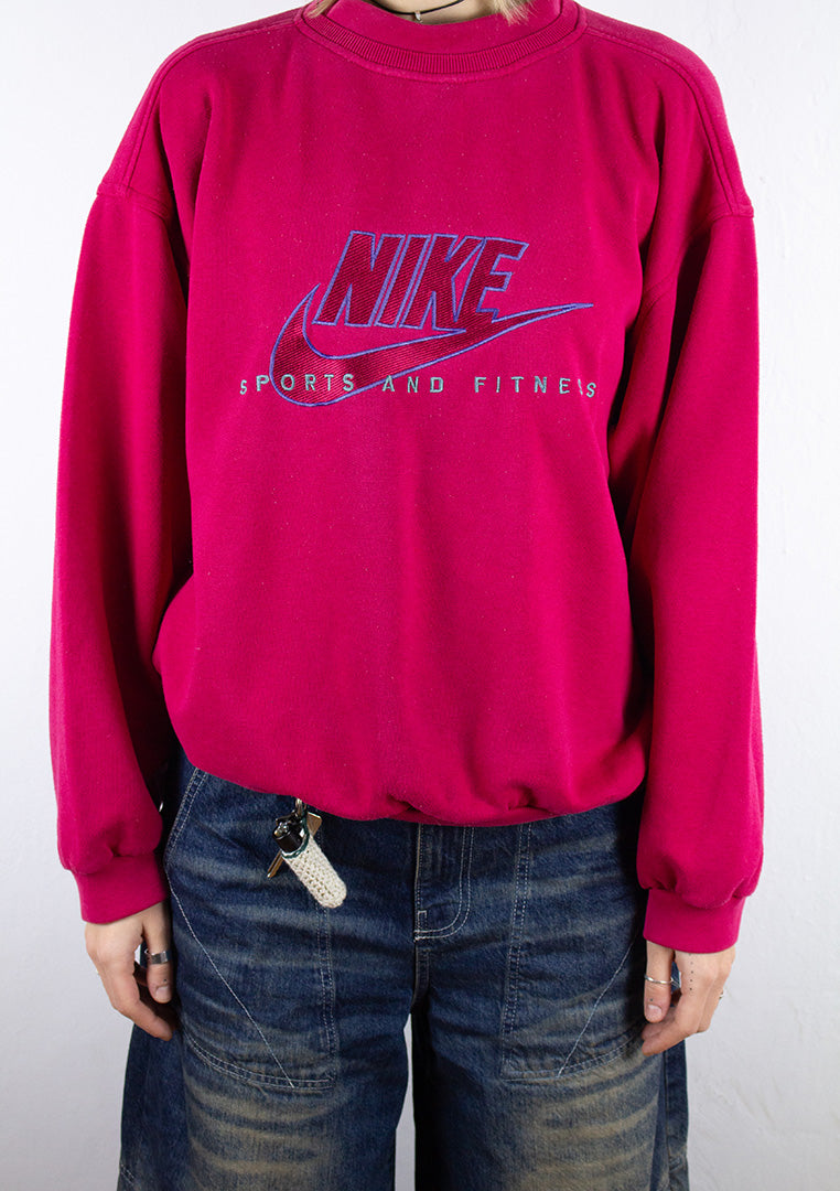 Nike Sweatshirt in Rot M-L