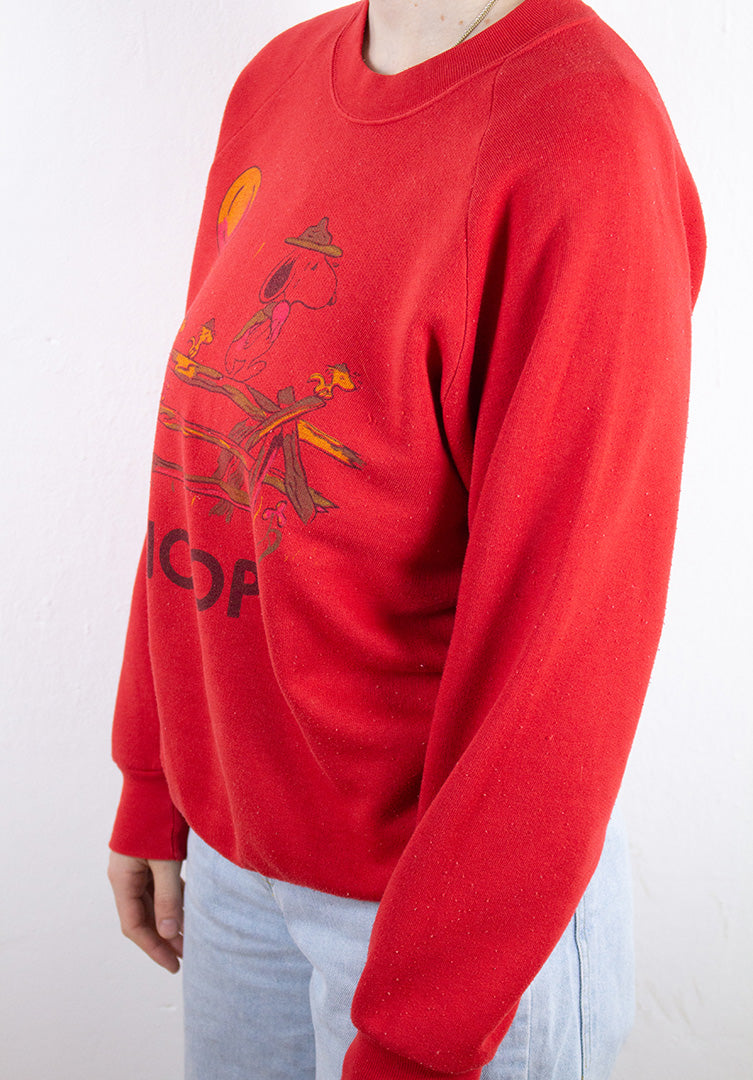 Snoopy Sweatshirt in Rot M