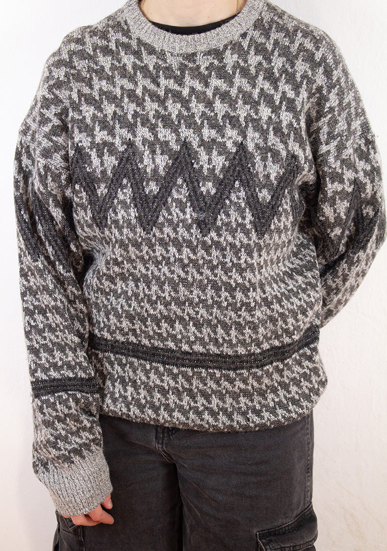 Strick Sweatshirt in Grau M