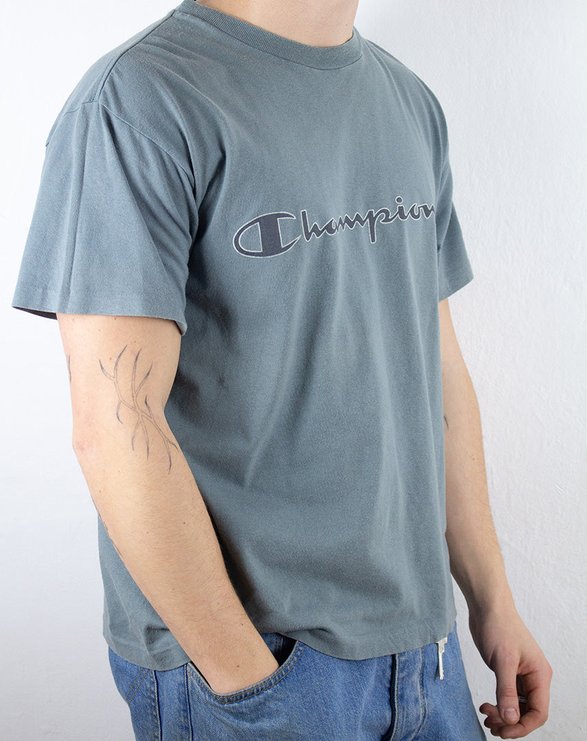 Champion T-Shirt in Grün M-L