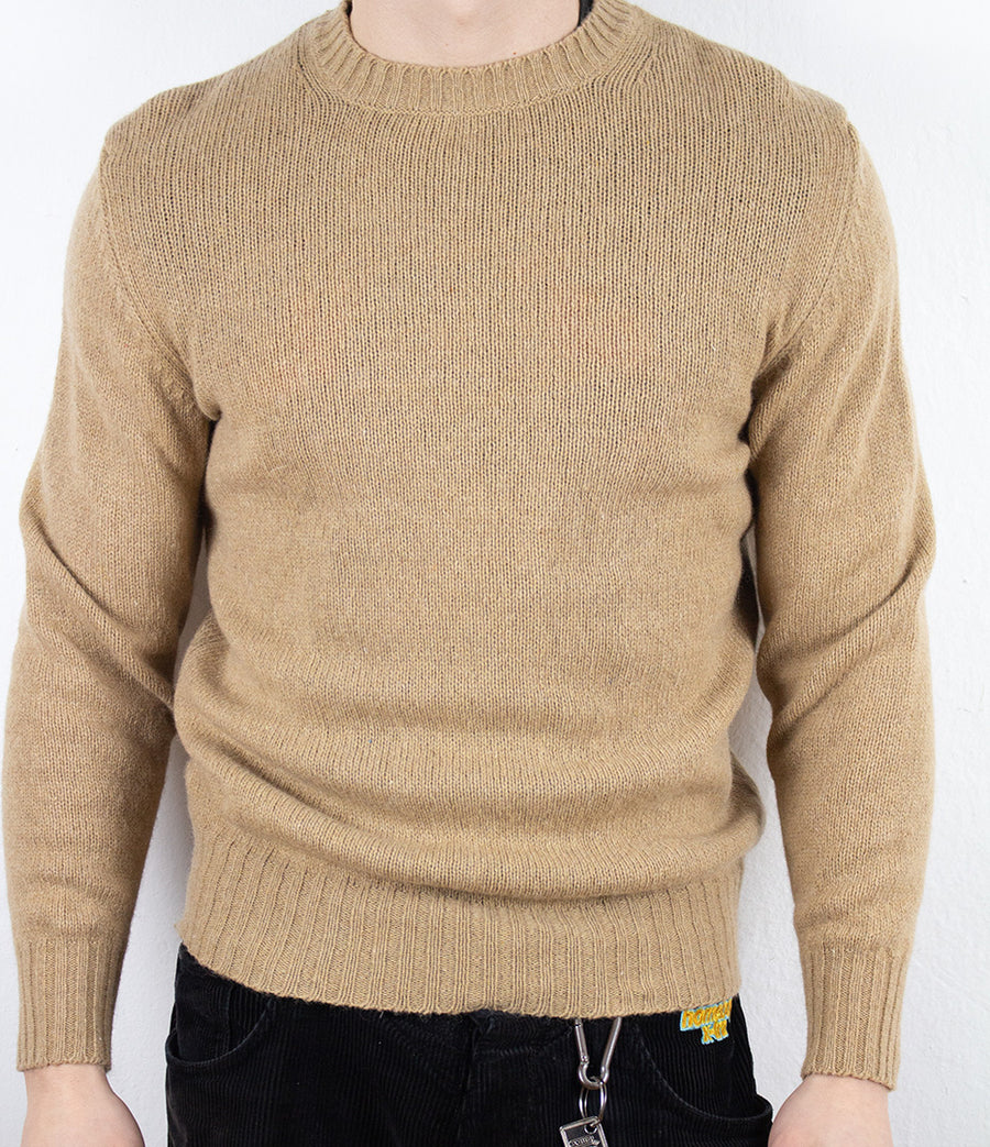 Vintage Strick Sweatshirt in Beige L