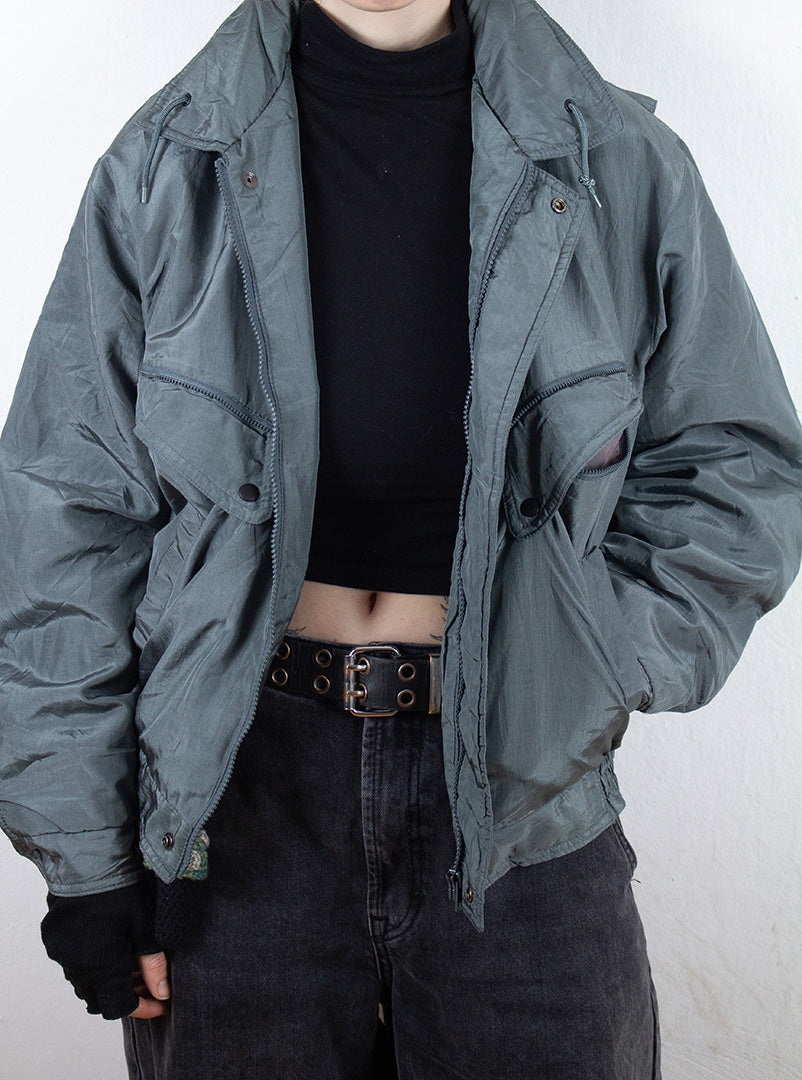 Vintage Jacke in Grau M
