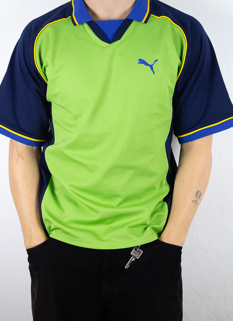 Puma T-Shirt in Grün und Blau XL