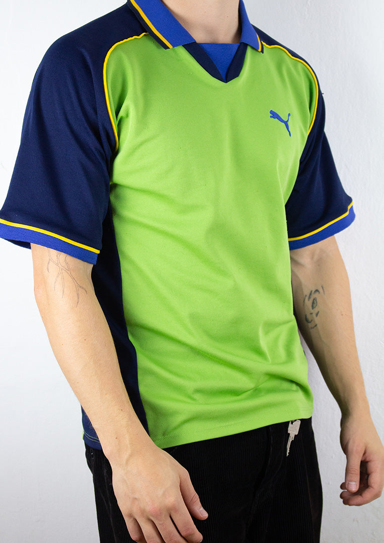 Puma T-Shirt in Grün und Blau XL