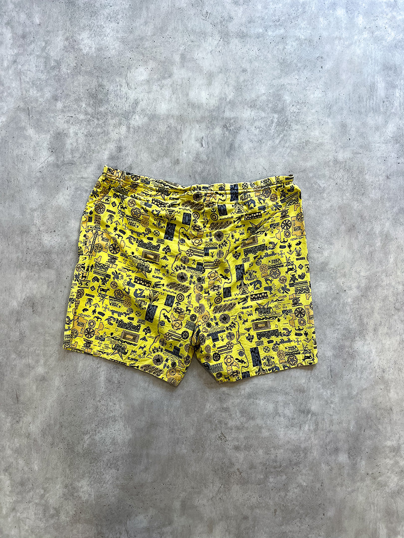 Vintage Shorts in Gelb M-L