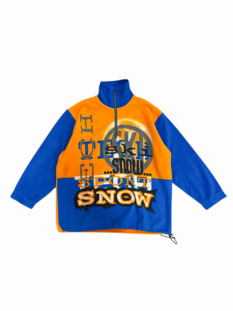 Vintage Fleece Half-Zip Orange L