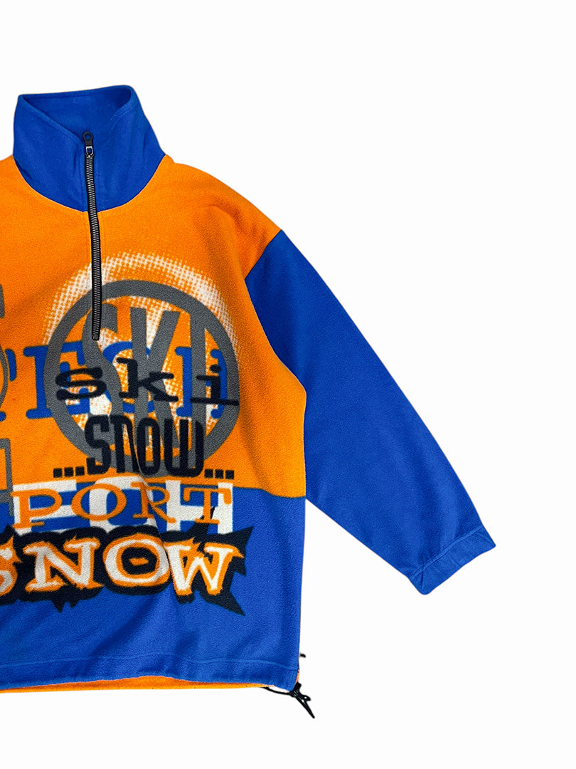 Vintage Fleece Half-Zip Orange L