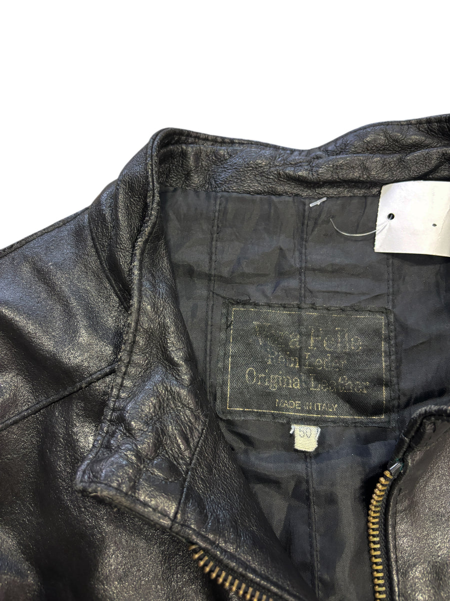 Vintage Lederjacke Schwarz M