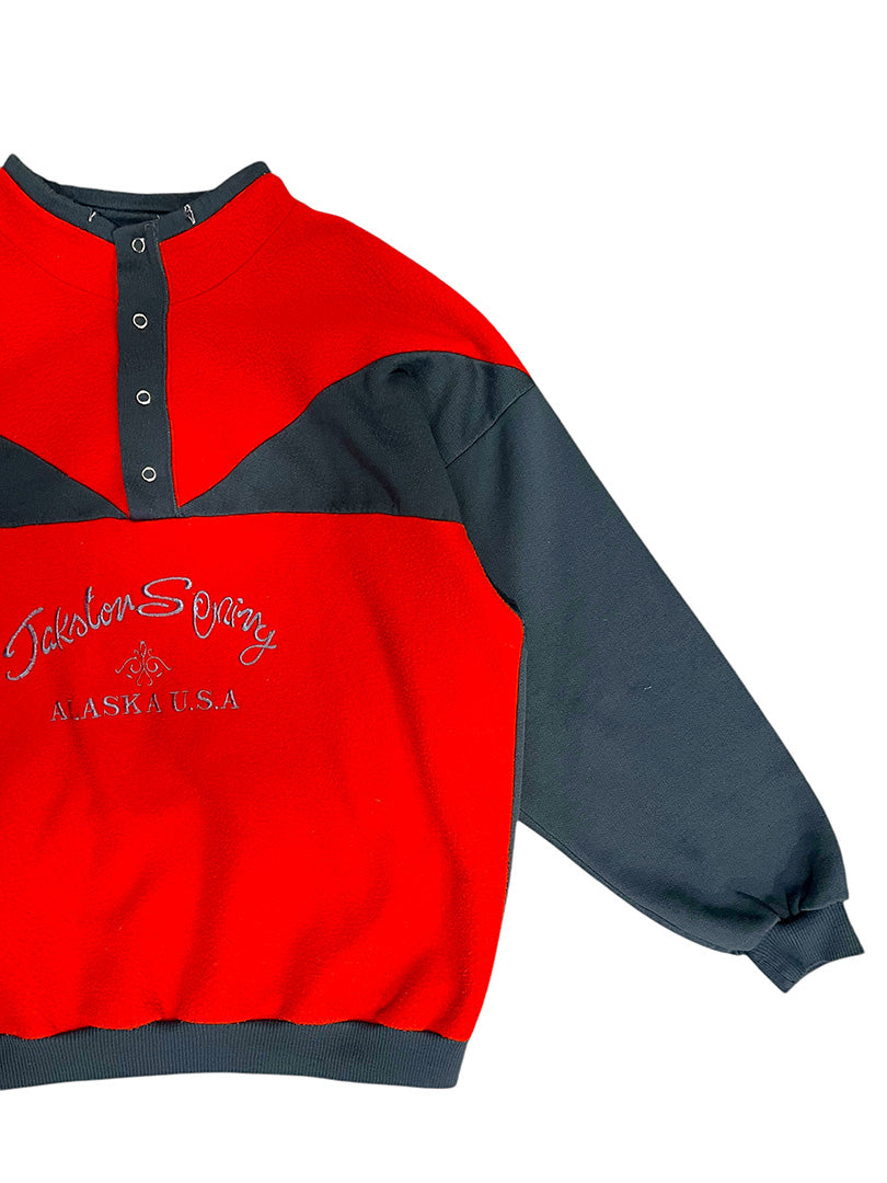 Vintage Fleece Sweatshirt Red M