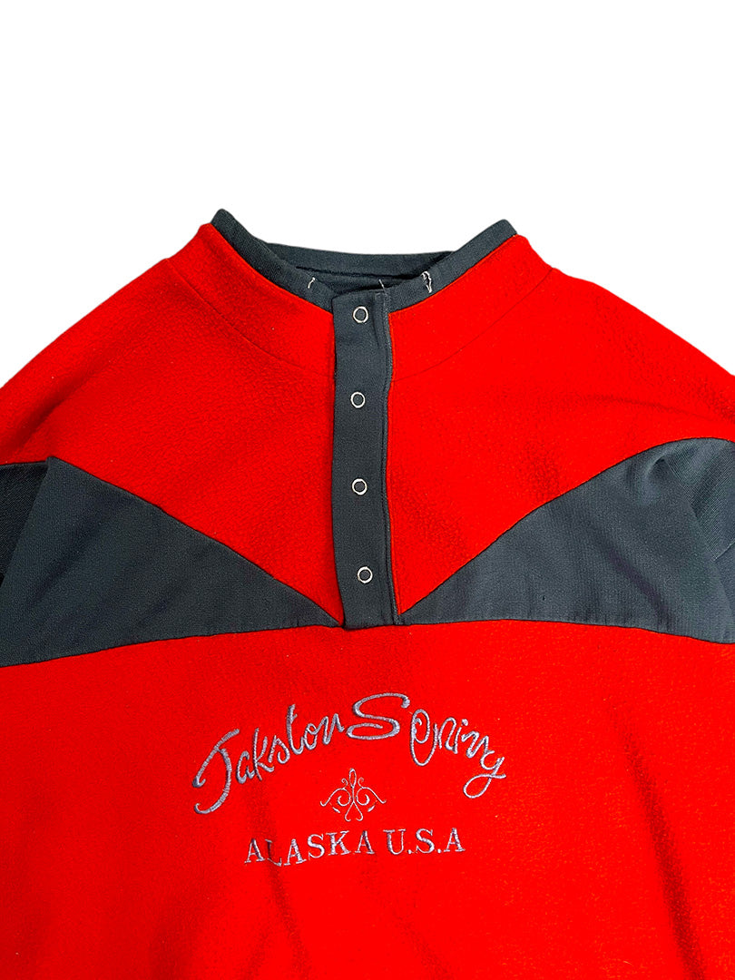 Vintage Fleece Sweatshirt Red M