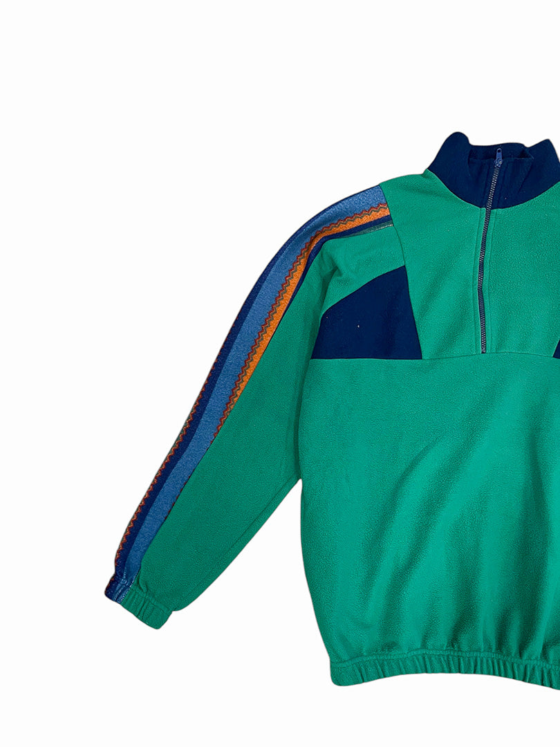 Vintage Fleece Half-Zip Grün L/XL