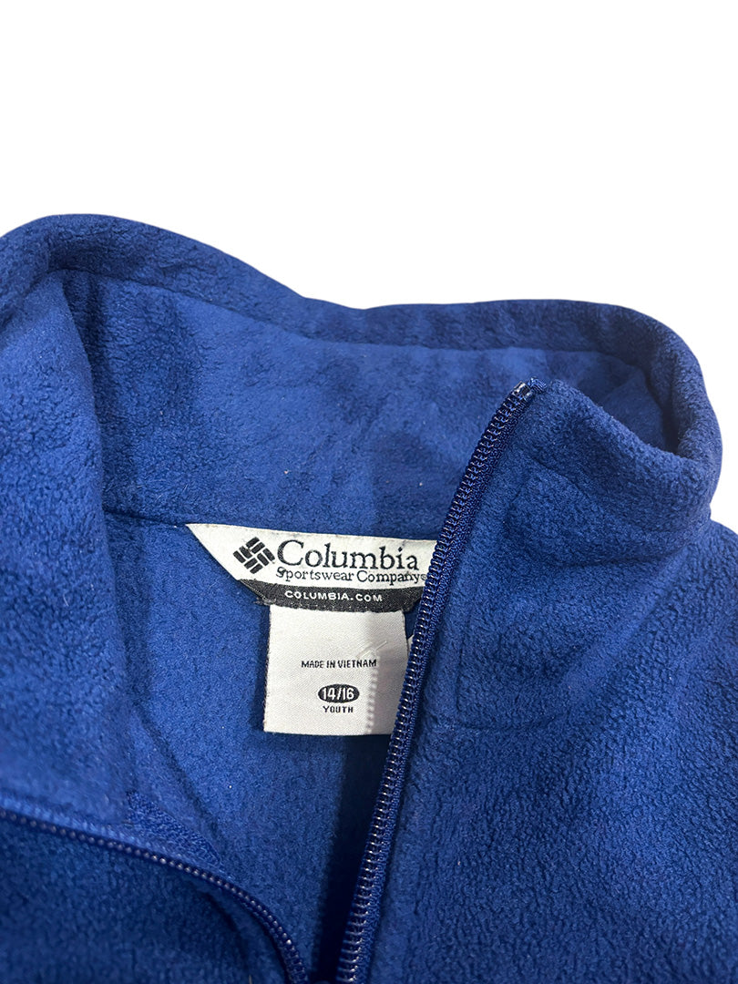 Vintage Columbia Fleece Zip-Jacke Drunkelblau S-M