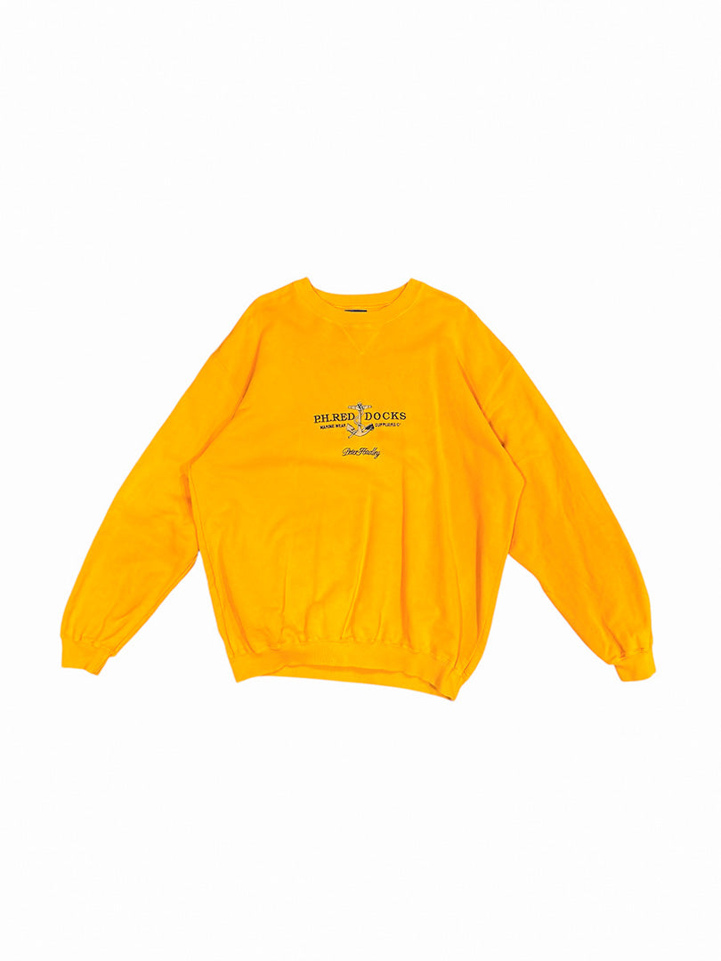 Vintage Sweatshirt Yellow L-XL