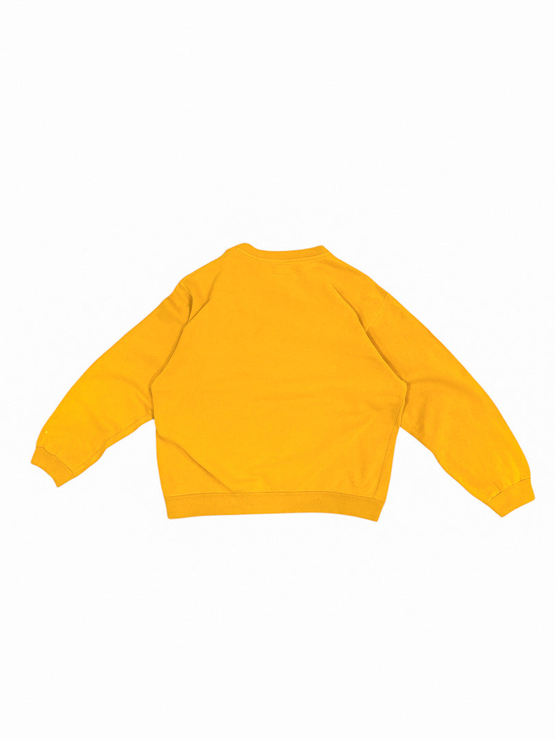 Vintage designer sweatshirt mustard yellow L