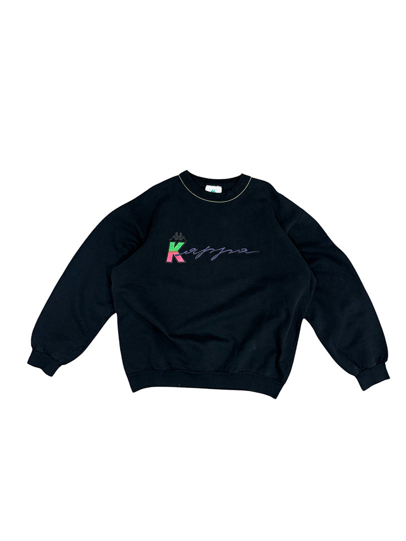 Vintage Kappa Sweatshirt Black L-XL