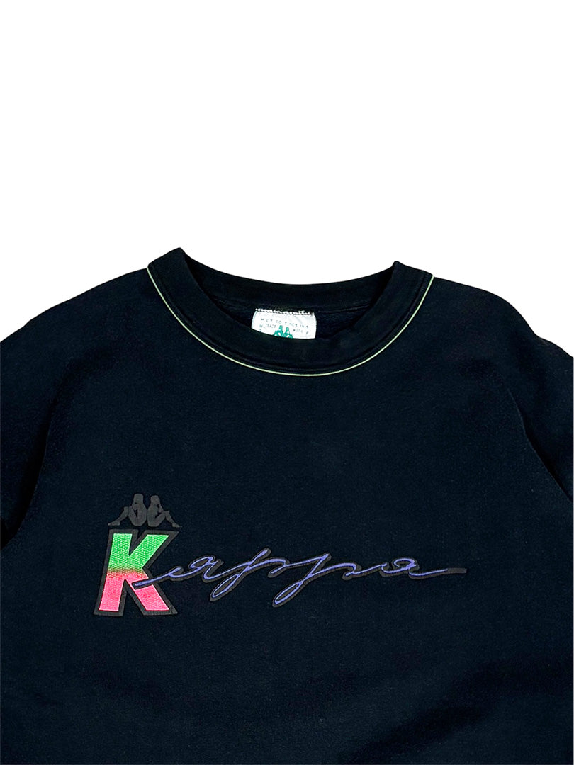 Vintage Kappa Sweatshirt Black L-XL