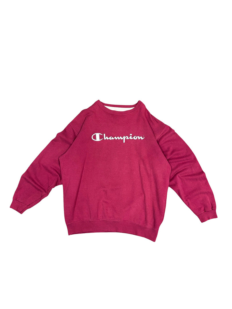 Vintage Champion Sweatshirt Weinrot XXL