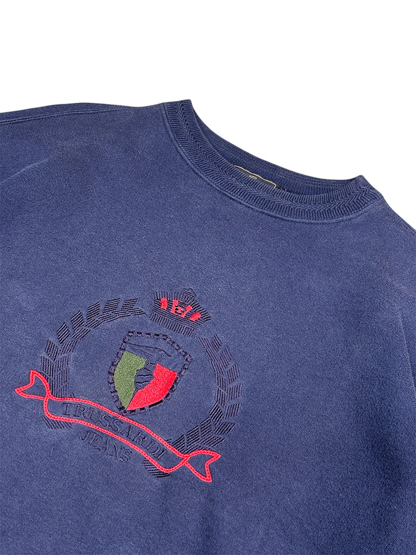 Vintage Designer Sweatshirt Dark Blue M