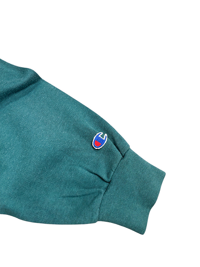 Vintage Champion Sweatshirt Turquoise/Green XL