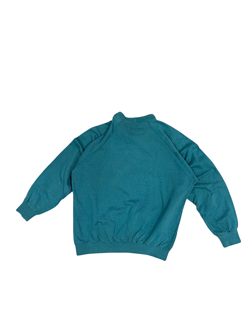 Vintage Champion Sweatshirt Turquoise/Green XL