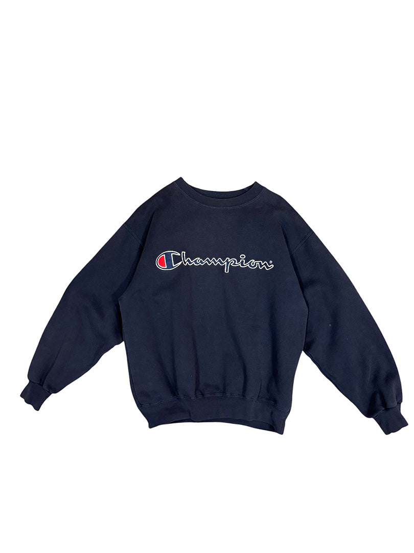 Vintage Champion Sweatshirt Dark Blue S