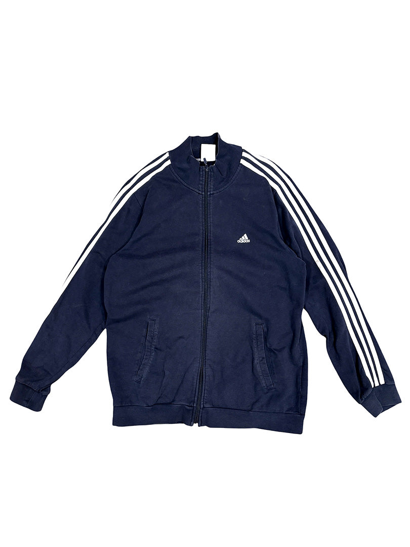 Vintage Adidas Sweat Jacket Dark Blue XL