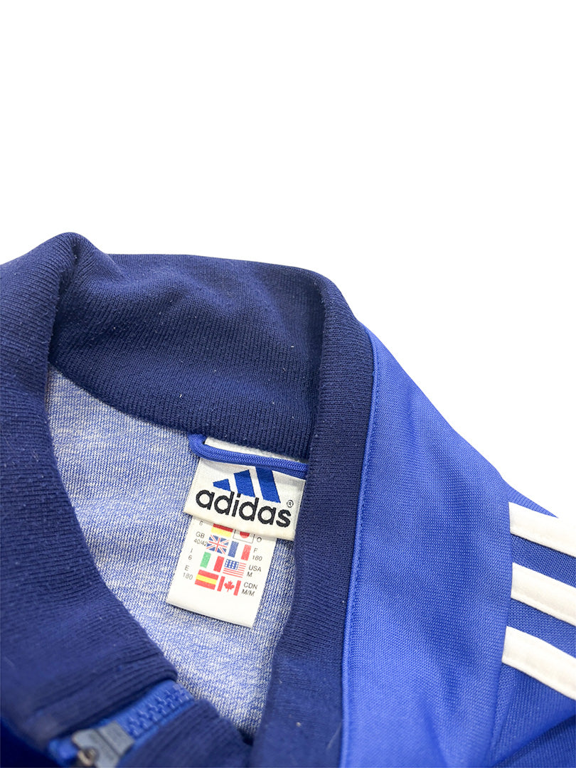 Vintage Adidas Track Jacket Blue L-XL