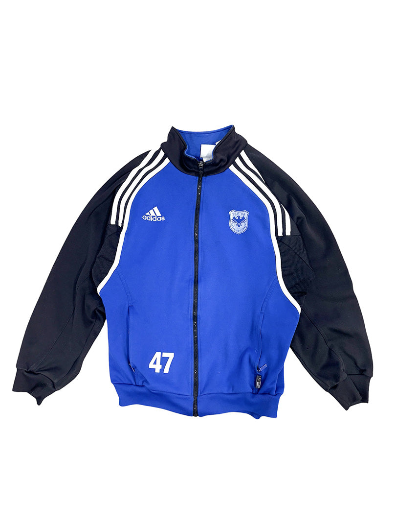 Vintage Adidas Trainingsjacke Schwarz/Blau L