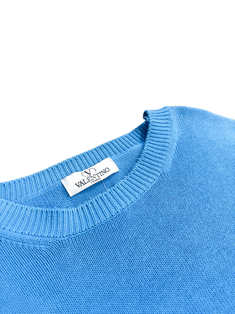 Vintage Designer Knit Blue L