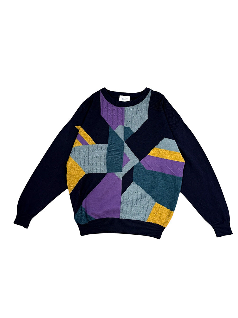 Vintage Knit Colorful L